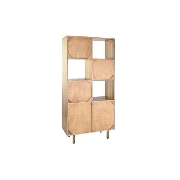 Hylder DKD Home Decor Gylden Natur Mangotræ 90 x 40 x 180 cm