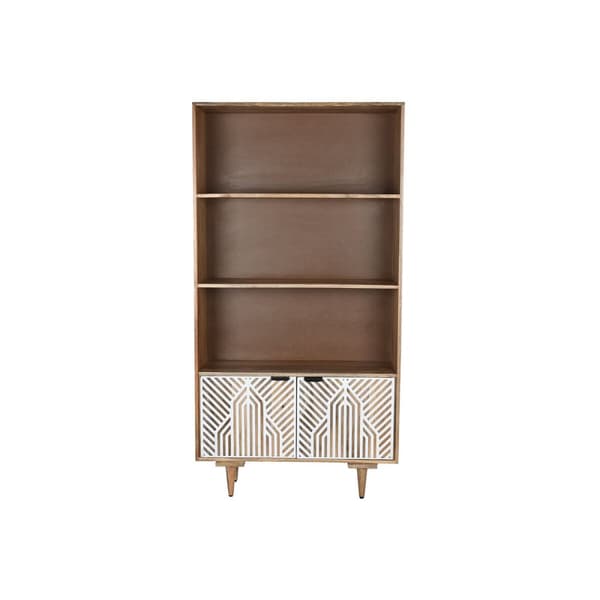 Hyllyt Home ESPRIT Valkoinen Mangopuu 90 x 35 x 168 cm