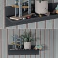 Miniatyrbild 5 av 6: Ajaton vägghylla, 70x20cm, Grå, Vitalispa