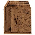 Miniatyrbilde 6 av 10: vidaXL Veggmontert CD-hylle gammelt tre 75x18x18 cm konstruert tre
