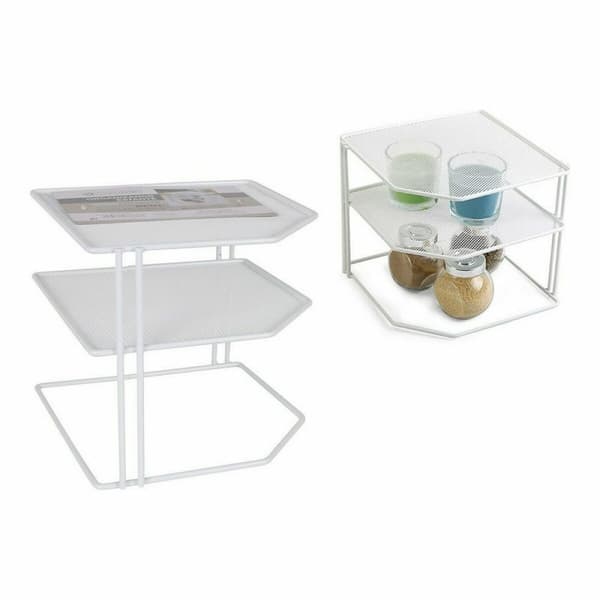 Hylder Confortime Hvid Metal 23 x 23 x 20 cm Arrangør (8 enheder)