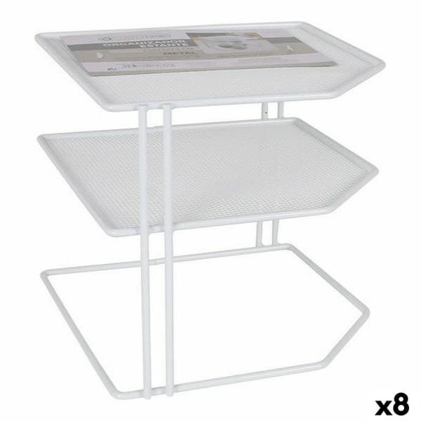 Hylder Confortime Hvid Metal 23 x 23 x 20 cm Arrangør (8 enheder)