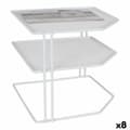 Pikkukuva 1 / 3: Hyllyt Confortime Valkoinen Metalli 23 x 23 x 20 cm Järjestelijä (8 osaa)