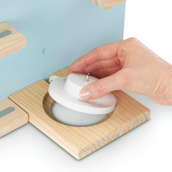 Hama - 00132437 - Trähylla för Audio Game Box, Audio Game Figures, t.ex. Tonies®, Blue