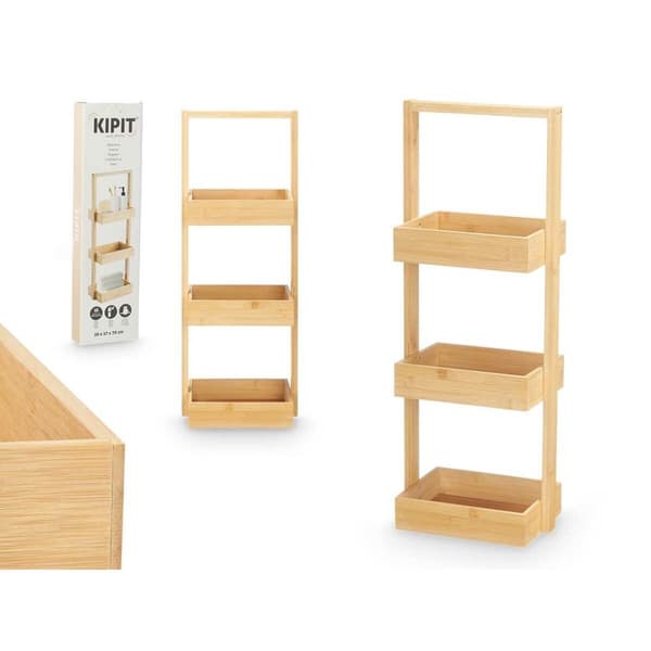 Bokhylla Kipit B6729A Naturell Bambu 26 x 70 x 17 cm (6 antal)