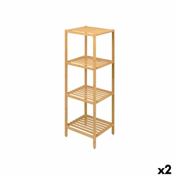 Hyllyt Berilo W31016A2 Ruskea Bambu 33 x 108 x 32 cm (2 osaa)