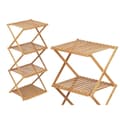 Miniatyrbillede 2 af 4: Hylder CH68220-5 2 Natur Bambus 40 x 92,5 x 33,2 cm (4 enheder)