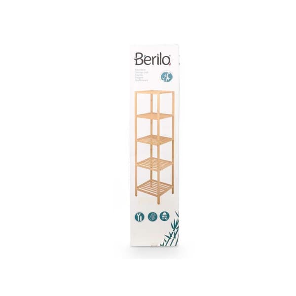 Bokhylla Berilo W31016A3 Brun Bambu 33 x 141 x 32 cm (2 antal)