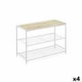 Miniatyrbild 1 av 4: Bokhylla Confortime 3 Hyllor Metall 60 x 30 x 43 cm (4 antal)