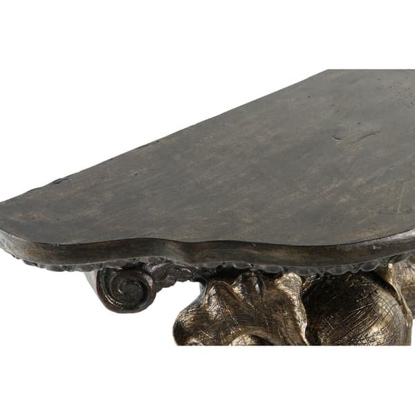 Hylder DKD Home Decor Elefant Gylden Harpiks (36,5 x 16,5 x 36 cm)