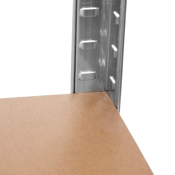 Hyllyt Greenblue GB378 180 x 90 x 40 cm Harmaa Galvanoitu teräs Puu MDF 75 Kg
