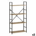Pikkukuva 1 / 2: Hyllyt Confortime 4 Hyllyt Metalli 58,6 x 23,5 x 112 cm (2 osaa)