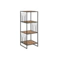 Pikkukuva 1 / 4: Hyllyt Home ESPRIT Musta Metalli Kuitu 35 x 35 x 98 cm