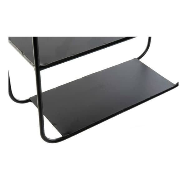 Badeværelse reol DKD Home Decor Krystal Sort Metal (32 x 12 x 65 cm)