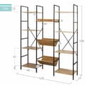 Miniatyrbilde 4 av 6: Hyller Max Home Stål Melamin Sponplate 125 x 150 x 27 cm