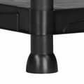 Miniatyrbillede 3 af 4: Marbueno Hylde 5 Hylder Plastisk Sort 90x40x180 cm Have 10539
