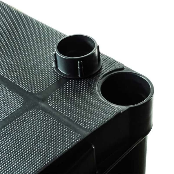 Marbueno Hylde 5 Hylder Plastisk Sort 90x40x180 cm Have 10539
