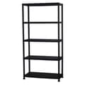 Miniatyrbillede 1 af 4: Marbueno Hylde 5 Hylder Plastisk Sort 90x40x180 cm Have 10539