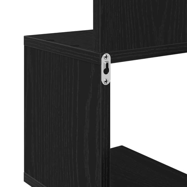 vidaXL Hjørnehylle Svart Eik 20x20x127,5 cm Laget av Tre