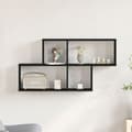 Miniatyrbilde 5 av 11: vidaXL Svart Eike Veggskap 76x15x53 cm Laget av Konstruert Tre