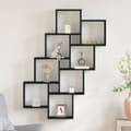 Miniatyrbilde 5 av 11: vidaXL Veggskap i Svart Eik 90x15x119,5 cm Laget av Tre