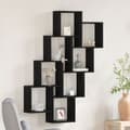 Miniatyrbilde 2 av 11: vidaXL Veggskap i Svart Eik 90x15x119,5 cm Laget av Tre