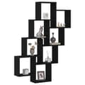 Miniatyrbilde 1 av 11: vidaXL Veggskap i Svart Eik 90x15x119,5 cm Laget av Tre