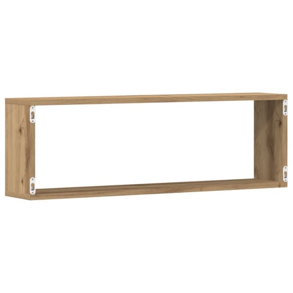 vidaXL Vegghyller 2 stk Artisan Eik 80x15x26 cm Laget av tre