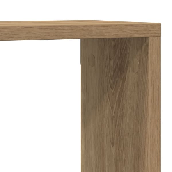 vidaXL Vegghyller 2 stk Artisan Eik 80x15x26 cm Laget av tre