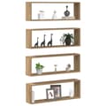 Miniatyrbilde 3 av 11: vidaXL Vegghyller 4 stk Artisan Eik 80x15x26 cm Laget av Tre