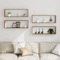 Miniatyrbilde 5 av 11: vidaXL Vegghyller 4 stk Artisan Eik 80x15x26 cm Laget av Tre