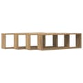 Miniatyrbilde 6 av 11: vidaXL Vegghyller 4 stk Artisan Eik 80x15x26 cm Laget av Tre