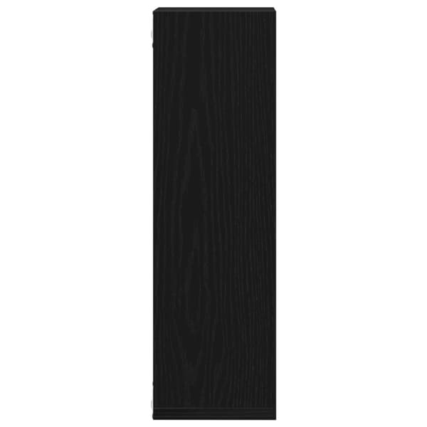 vidaXL Vegghyller 2 stk Svart Eik 50x15x85 cm Laget av Tre