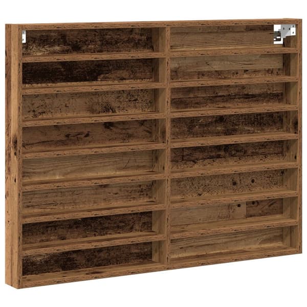 vidaXL Vitrine Cabinet Gamle Tre 100x8,5x75 cm Ingeniørtre