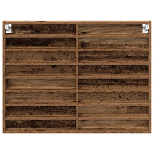 vidaXL Vitrine Cabinet Gamle Tre 100x8,5x75 cm Ingeniørtre