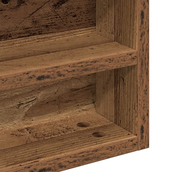 vidaXL Vitrine Cabinet Gamle Tre 100x8,5x75 cm Ingeniørtre