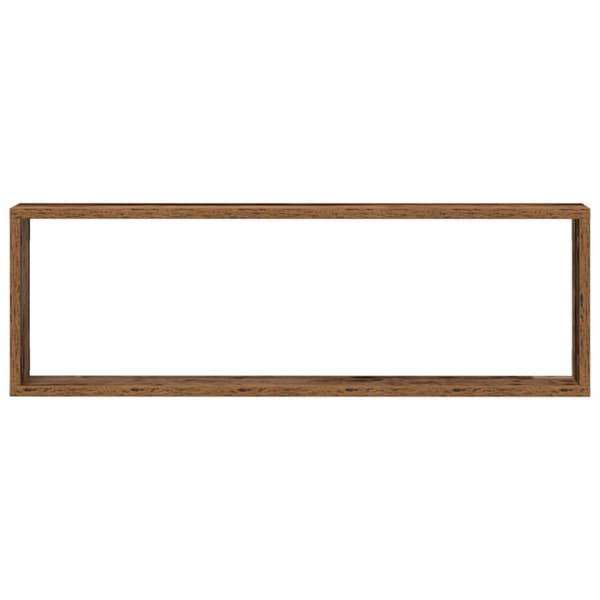 vidaXL Væghylde Sæt af 2 Gammelt træ Solidt træ 80 x 15 x 26 cm
