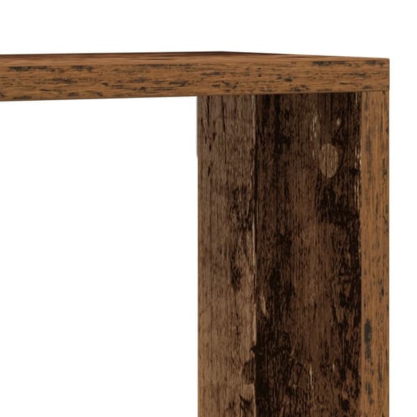 vidaXL Væghylde Sæt af 2 Gammelt træ Solidt træ 80 x 15 x 26 cm