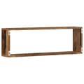 Miniatyrbilde 8 av 11: vidaXL Vegghyller 2 stk Gammelt Tre 80x15x26 cm Konstruert Tre
