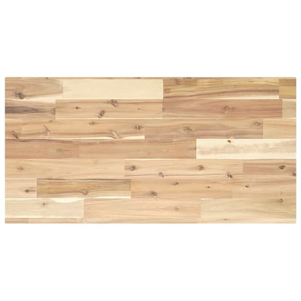 vidaXL Svävande hylla 80x40x2 cm obehandlat massivt akaciaträ