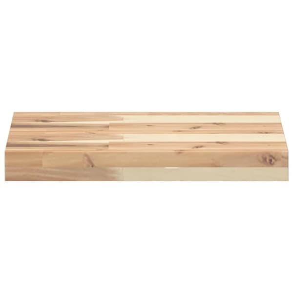 vidaXL Flytende hyller 2 stk 40x30x4 cm ubehandlet heltre akasie