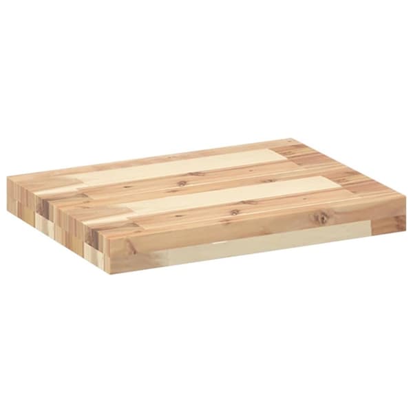 vidaXL Flytende hyller 2 stk 40x30x4 cm ubehandlet heltre akasie