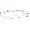 Miniatyrbilde 10 av 10: vidaXL Flytende hyller 2 stk 40x30x4 cm ubehandlet heltre akasie