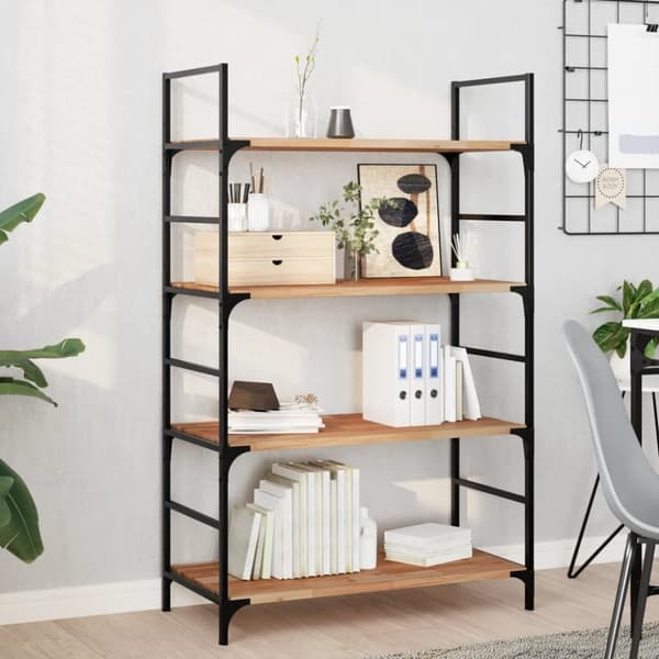 vidaXL Flytende hylle 80x40x2 cm oljebehandlet heltre akasie