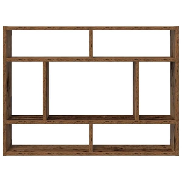 vidaXL Vegghylle gammelt tre 75x16x55 cm konstruert tre