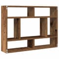 Miniatyrbilde 8 av 11: vidaXL Vegghylle gammelt tre 75x16x55 cm konstruert tre