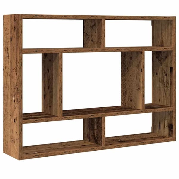 vidaXL Vegghylle gammelt tre 75x16x55 cm konstruert tre