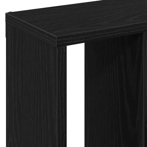 vidaXL Vägghylla svart ek 45x16x45 cm konstruerat trä