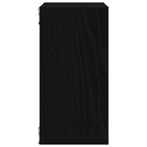 vidaXL Vägghylla kubformad 6 st svart ek 30x15x30 cm konstruerat trä
