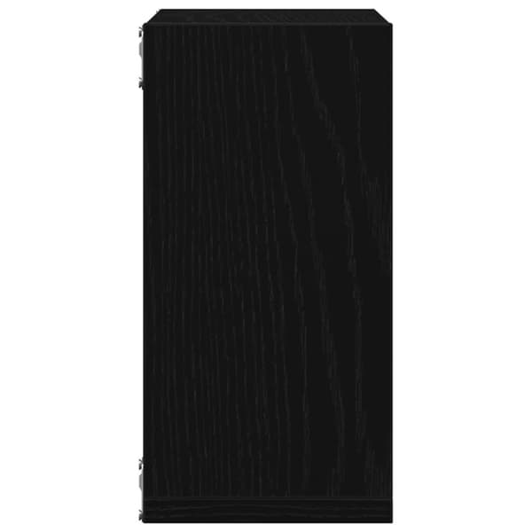 vidaXL Vägghylla kubformad 4 st svart ek 30x15x30 cm konstruerat trä